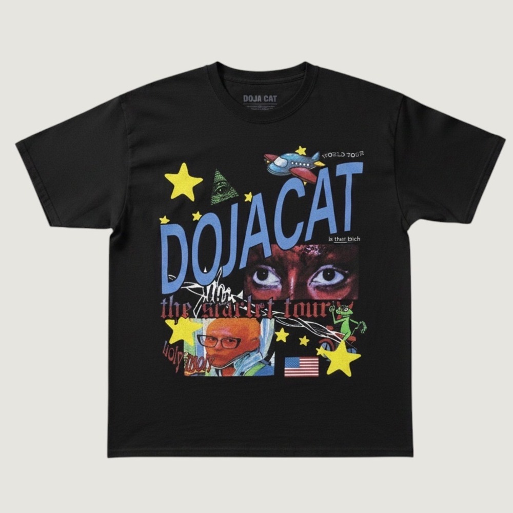 Doja Cat The Scarlet Tour 2023 Concert T-Shirt Medium Black USA Tour Dates